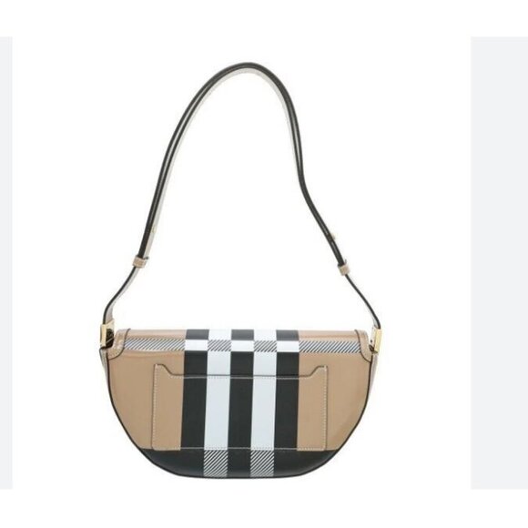 BURBERRY Check patent Olympia shoulder bag - Beige/Camel - Picture 13 of 15